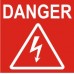 DANGER - ELECTRICAL ARROW (with foam sheet) :label